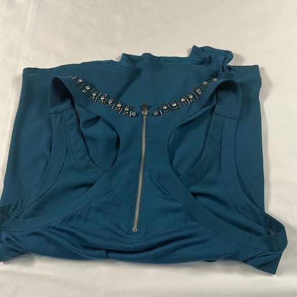 Express Blue Embellished Sleeveless Tank Top - Picture 5 of 6